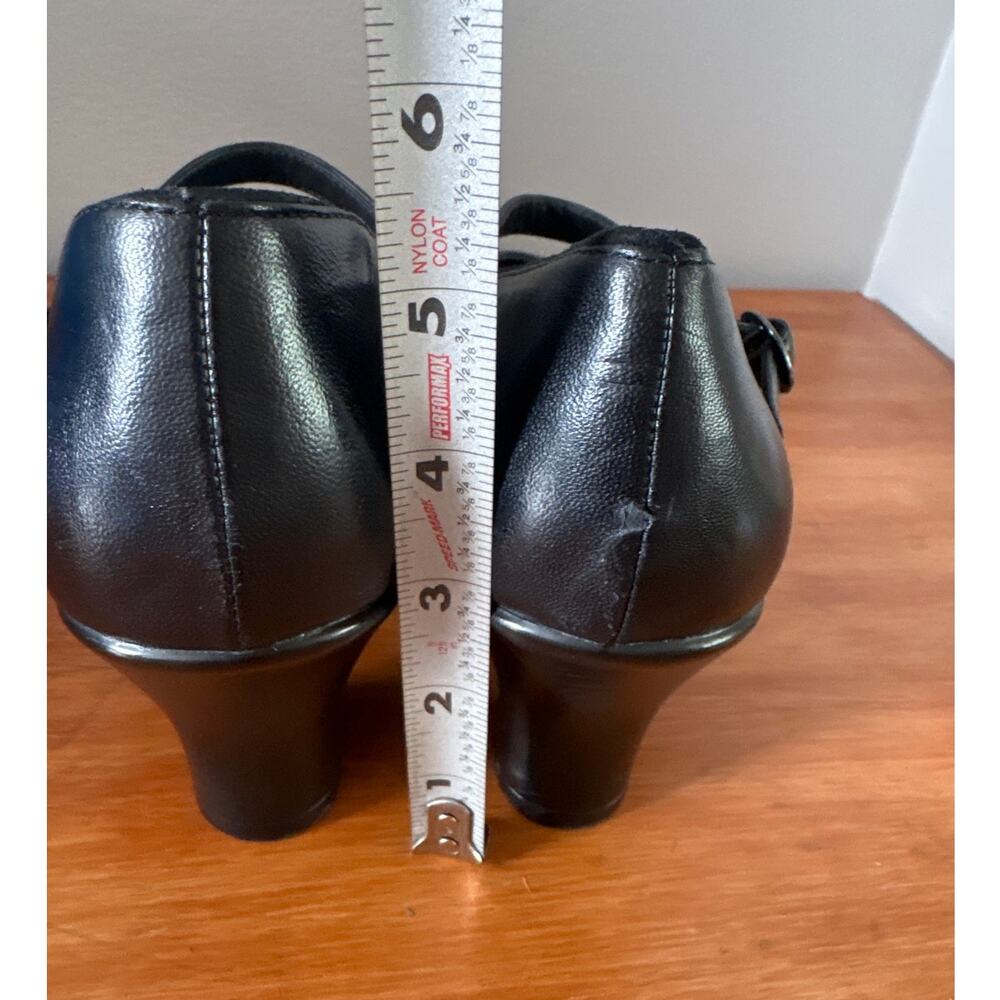 Dansko Becca Mary Jane Pumps Black Leather Asymmentrical Strap Womens 40 - Picture 4 of 8